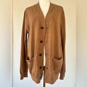 J Crew Merino Wool Coastal Granddad cardigan size M